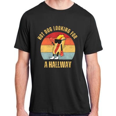 Hot Dog Looking For A Hallway Adult ChromaSoft Performance T-Shirt