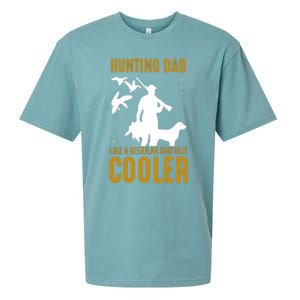 Hunting Dad Like A Regular Dad But Cooler Father Papa Funny Meaningful Gift Sueded Cloud Jersey T-Shirt