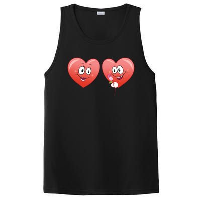 Heart Design Love Partnership Rotic Partner Heart Gift PosiCharge Competitor Tank