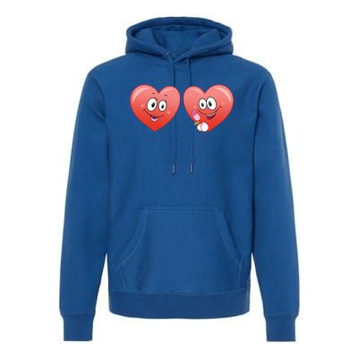 Heart Design Love Partnership Rotic Partner Heart Gift Premium Hoodie