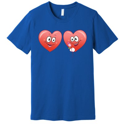 Heart Design Love Partnership Rotic Partner Heart Gift Premium T-Shirt