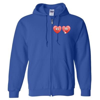 Heart Design Love Partnership Rotic Partner Heart Gift Full Zip Hoodie