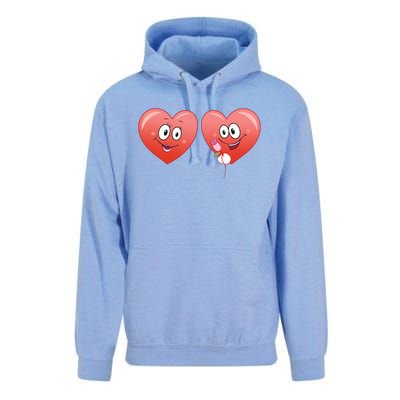 Heart Design Love Partnership Rotic Partner Heart Gift Unisex Surf Hoodie