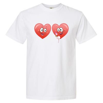 Heart Design Love Partnership Rotic Partner Heart Gift Garment-Dyed Heavyweight T-Shirt