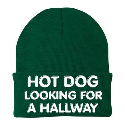 Hot Dog Looking For A Hallway Funny Knit Cap Winter Beanie