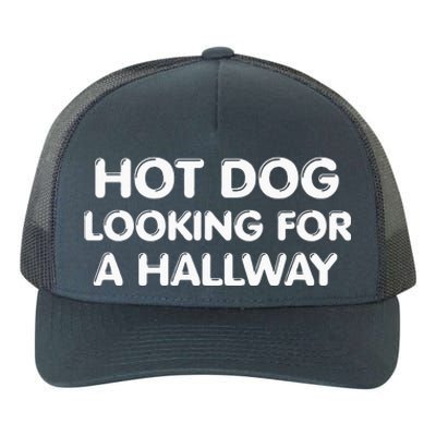 Hot Dog Looking For A Hallway Funny Yupoong Adult 5-Panel Trucker Hat