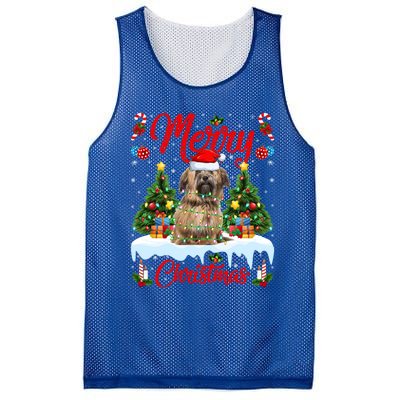 Havanese Dog Lights Xmas Tree Santa Havanese Christmas Great Gift Mesh Reversible Basketball Jersey Tank