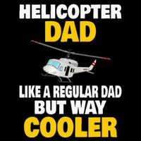 Helicopter Dad Like A Regular Dad But Way Cooler Full-Length Apron With Pockets