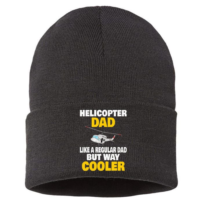 Helicopter Dad Like A Regular Dad But Way Cooler Sustainable Knit Beanie