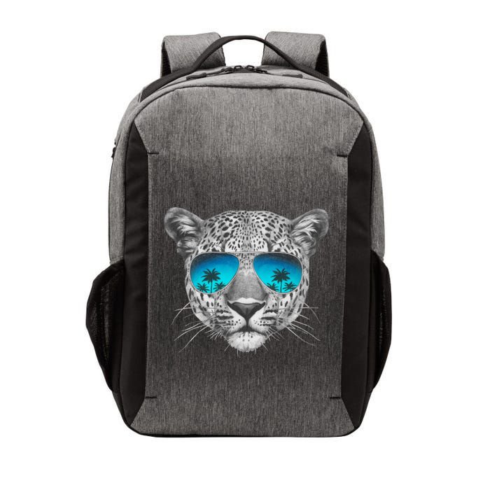 Hand Drawn Leopard Portrait Mirror Sunglasses Vector Backpack