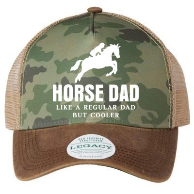 Horse Dad Like A Regular Dad But Cooler Legacy Tie Dye Trucker Hat