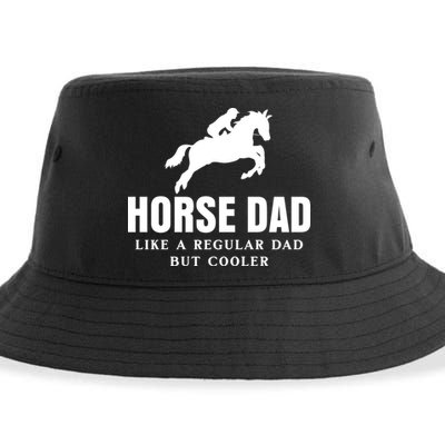 Horse Dad Like A Regular Dad But Cooler Sustainable Bucket Hat