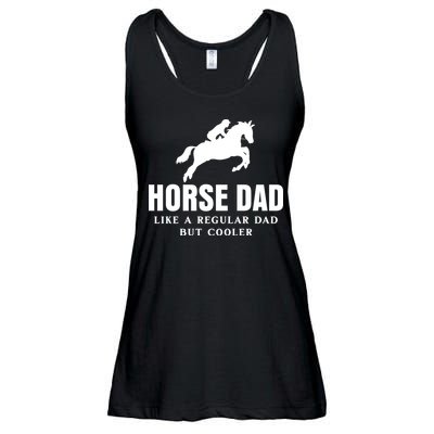 Horse Dad Like A Regular Dad But Cooler Ladies Essential Flowy Tank