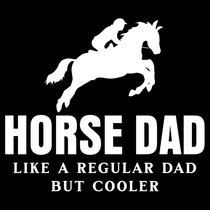 Horse Dad Like A Regular Dad But Cooler 16 in Basic Backpack