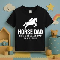 Horse Dad Like A Regular Dad But Cooler Toddler T-Shirt