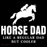 Horse Dad Like A Regular Dad But Cooler Women's V-Neck T-Shirt