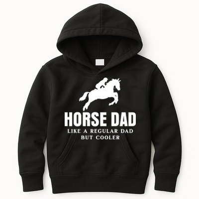 Horse Dad Like A Regular Dad But Cooler Kids Hoodie