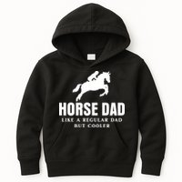 Horse Dad Like A Regular Dad But Cooler Kids Hoodie