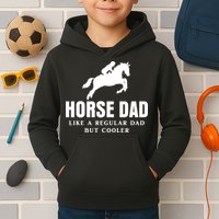 Horse Dad Like A Regular Dad But Cooler Kids Hoodie