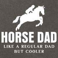 Horse Dad Like A Regular Dad But Cooler Cotton Canvas Backpack