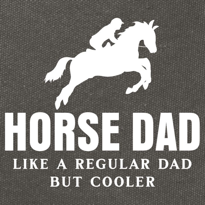 Horse Dad Like A Regular Dad But Cooler Cotton Canvas Backpack