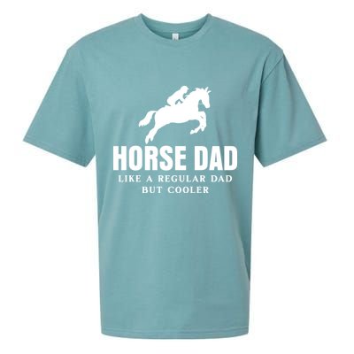 Horse Dad Like A Regular Dad But Cooler Sueded Cloud Jersey T-Shirt
