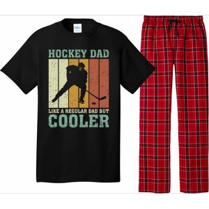 Hockey Dad Like A Regular Dad But Cooler Fathers Day Cool Gift Pajama Set