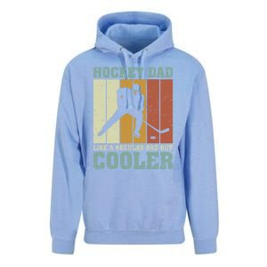 Hockey Dad Like A Regular Dad But Cooler Fathers Day Cool Gift Unisex Surf Hoodie