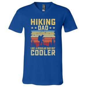 Hiking Dad Like A Regular Dad But Cooler Gift V-Neck T-Shirt