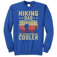 Hiking Dad Like A Regular Dad But Cooler Gift Tall Sweatshirt