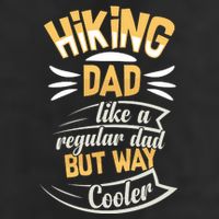 Hiking Dad Like A Regular Dad But Way Cooler Gift 7 Panel Mesh Trucker Snapback Hat