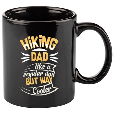 Hiking Dad Like A Regular Dad But Way Cooler Gift 11oz C Handle Ceramic Mug