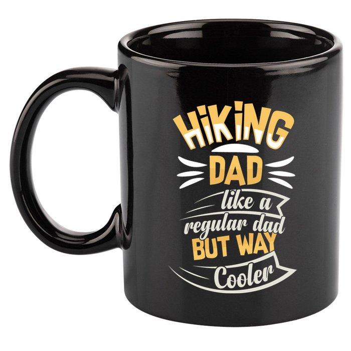 Hiking Dad Like A Regular Dad But Way Cooler Gift 11oz C Handle Ceramic Mug