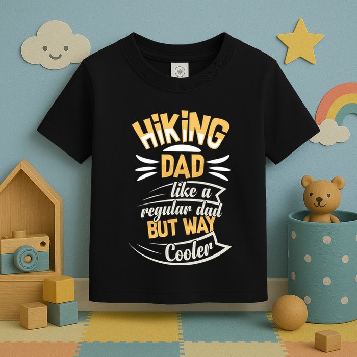 Hiking Dad Like A Regular Dad But Way Cooler Gift Toddler T-Shirt