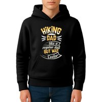 Hiking Dad Like A Regular Dad But Way Cooler Gift Kids Hoodie