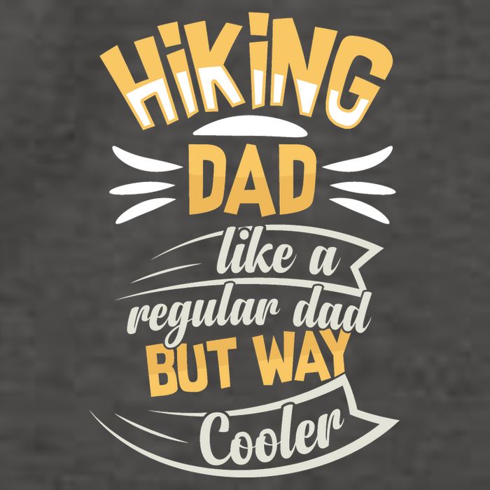 Hiking Dad Like A Regular Dad But Way Cooler Gift Vector Backpack