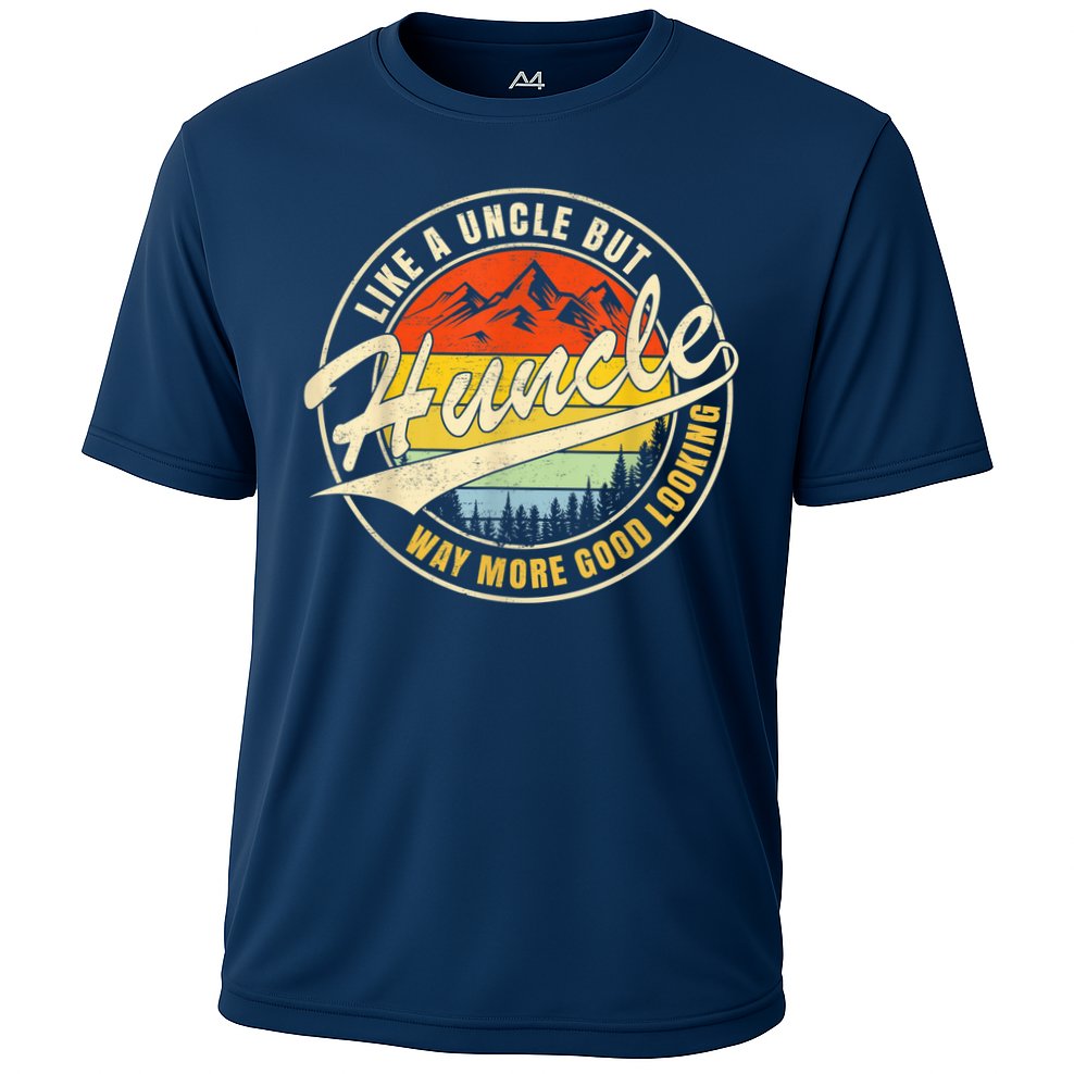 Huncle Definition Like Regular Uncle Way More Good Looking Cooling Performance Crew T-Shirt
