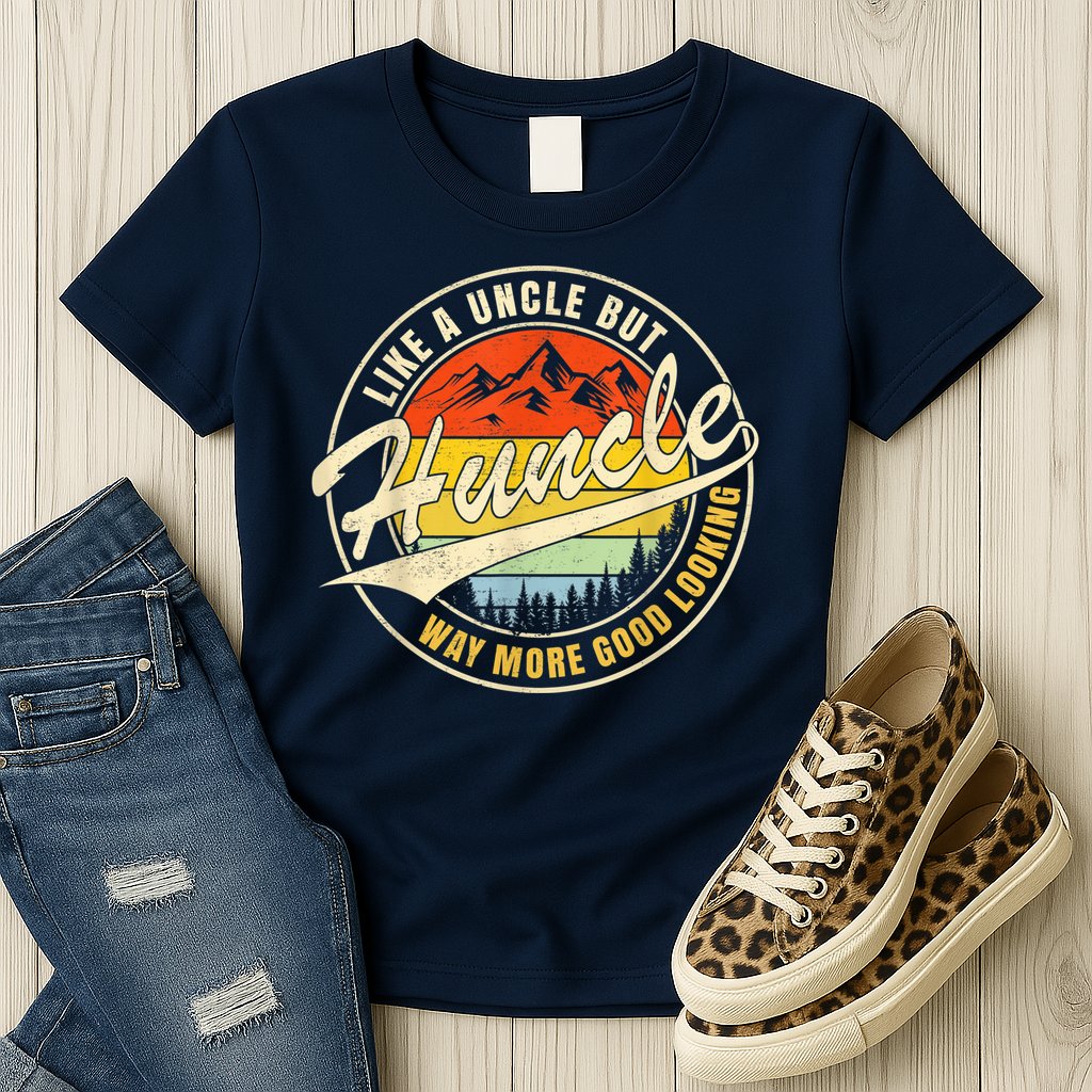 Huncle Definition Like Regular Uncle Way More Good Looking Womens T-Shirt