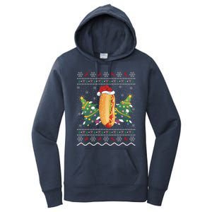 Hot Dog Lover Xmas Gift Ugly Hot Dog Christmas Gift Women's Pullover Hoodie