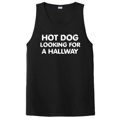 Hot Dog Looking For A Hallway Funny PosiCharge Competitor Tank