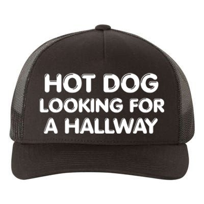 Hot Dog Looking For A Hallway Funny Yupoong Adult 5-Panel Trucker Hat