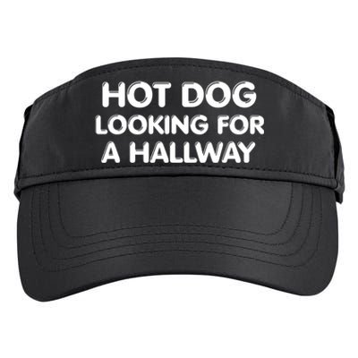 Hot Dog Looking For A Hallway Funny Adult Drive Performance Visor