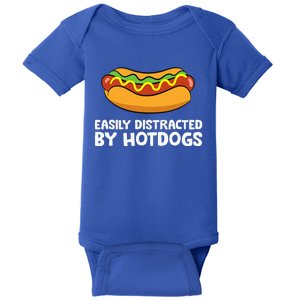 Hot Dog Lover Easily Distracted By Hotdogs Baby Bodysuit