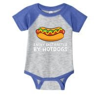 Hot Dog Lover Easily Distracted By Hotdogs Infant Baby Jersey Bodysuit