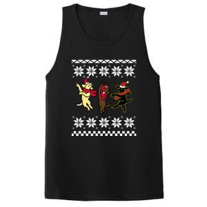 Happy Dancing Labradors Christmas PosiCharge Competitor Tank