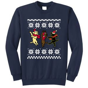 Happy Dancing Labradors Christmas Sweatshirt