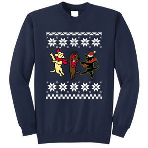 Happy Dancing Labradors Christmas Tall Sweatshirt