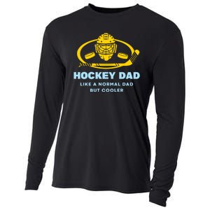 Hockey Dad Like A Normal Dad But Cooler Cooling Performance Long Sleeve Crew