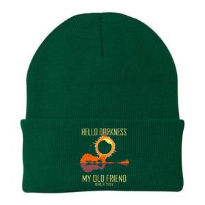 Hello Darkness My Old Friend Solar Eclipse April 08 2024 Knit Cap Winter Beanie