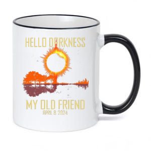 Hello Darkness My Old Friend Solar Eclipse April 08 2024 11oz Black Color Changing Mug